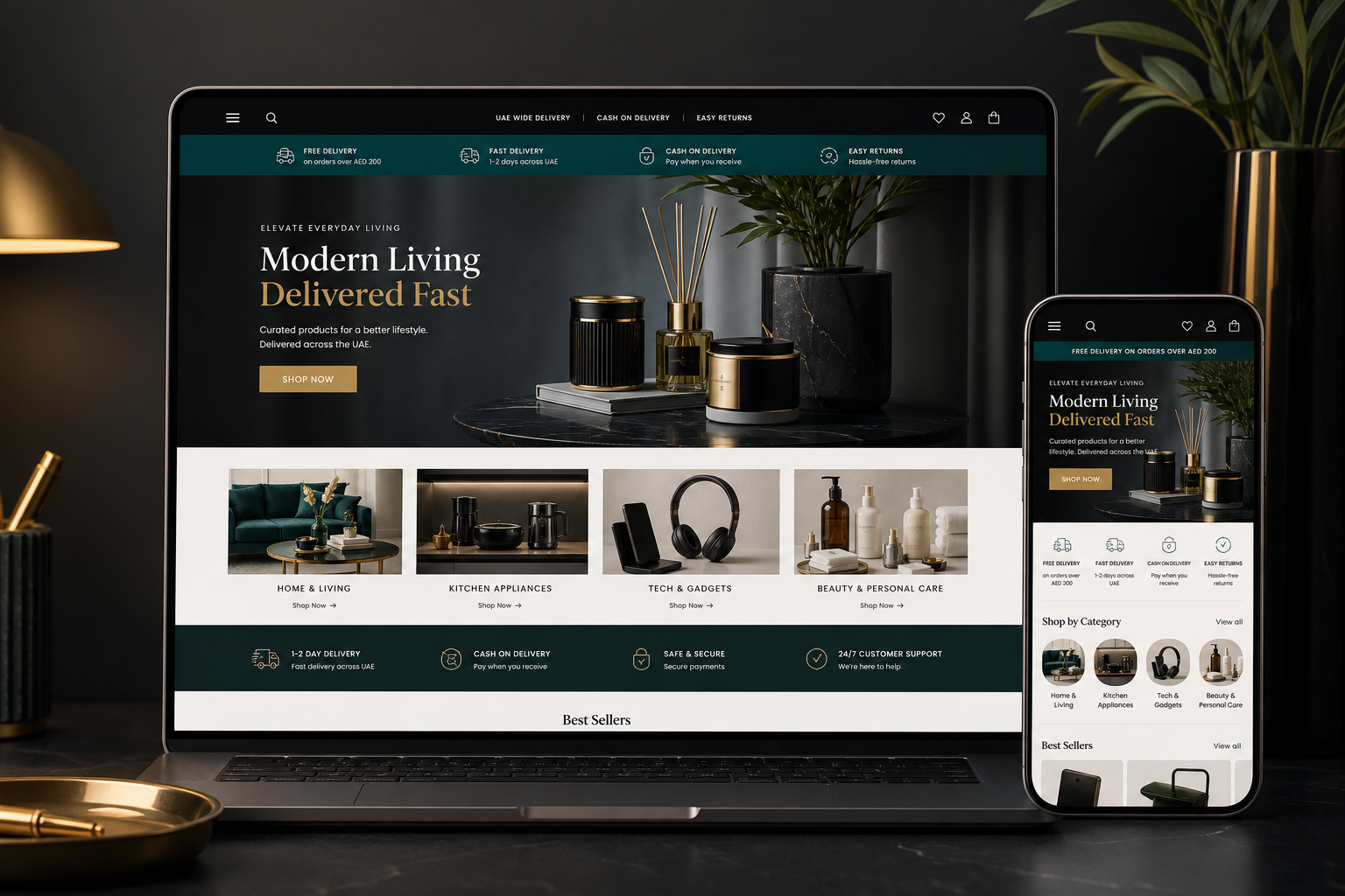 UAE Shopify dropshipping store website project