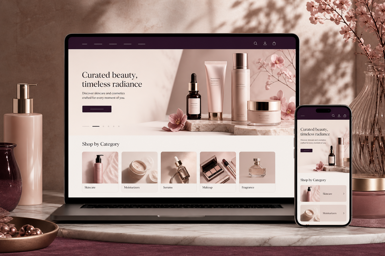 Cosmetic Product Store e-commerce website project
