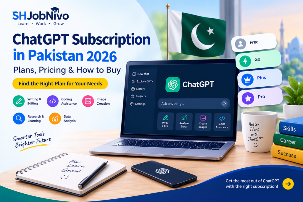 ChatGPT subscription in Pakistan 2026