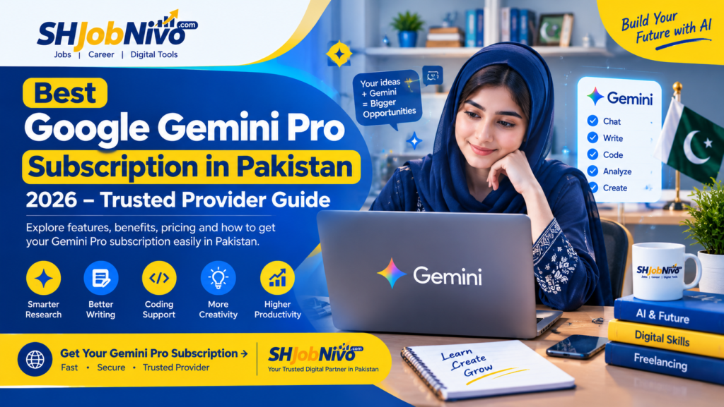 Best Google Gemini Pro Subscription in Pakistan 2026