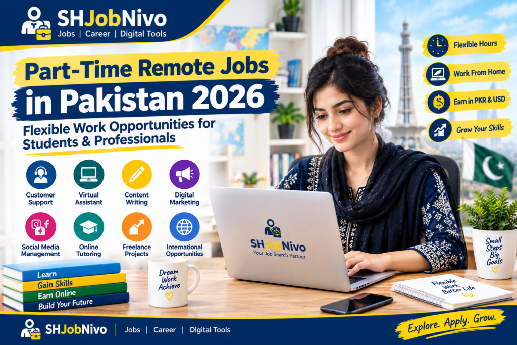 Part-Time Remote Jobs in Pakistan 2026 – Flexible Work Opportunities