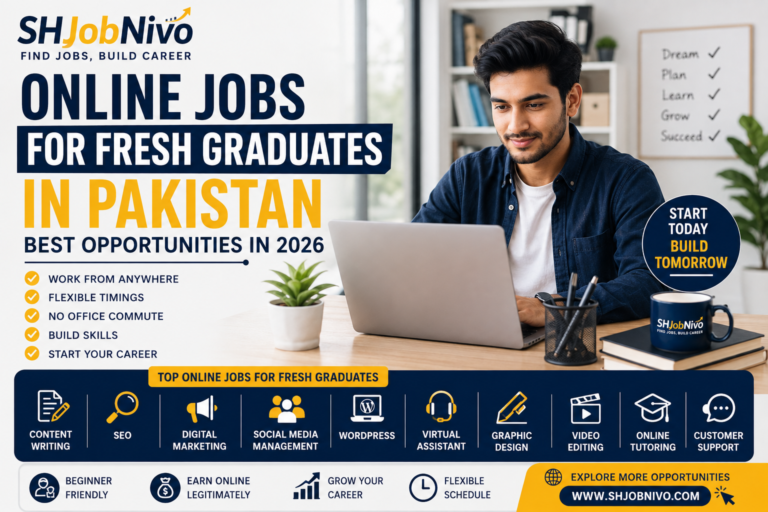 Online Jobs for Fresh Graduates in Pakistan 2026: Best Jobs