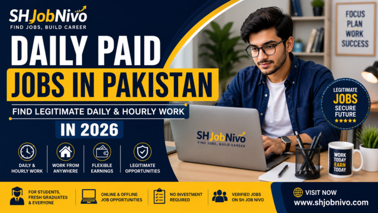 Daily Paid Jobs in Pakistan: Find Legitimate Daily & Hourly Work in 2026