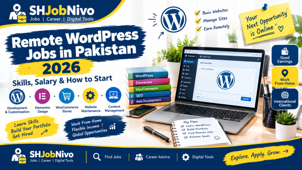 Remote WordPress Jobs in Pakistan 2026 - Skills, Salary and How to Start